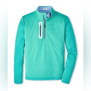 Peter Millar Billiard Green Weld Elite Hybrid Half-Zip Pullover Jacket MS23EZ55